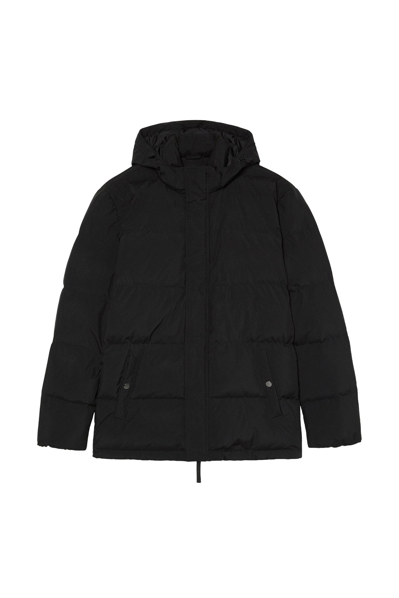 Down Puffer Jacket With Detachable Hood