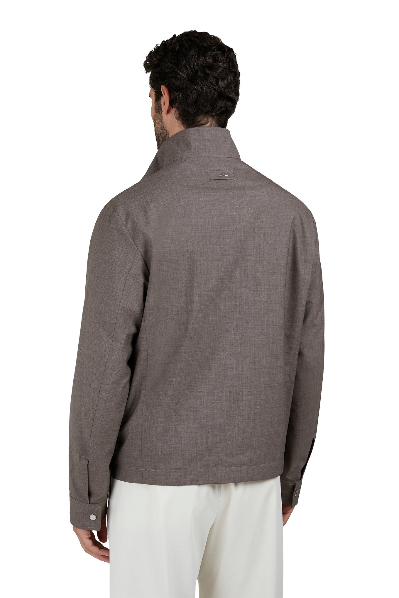 Wool and silk Bomber