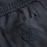 Charcoal gray Luxury sport elasticated trousers