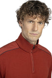 Soft Cool Touch wool half zip sweater with Typhoon Platinum details