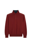 Soft Cool Touch wool half zip sweater with Typhoon Platinum details