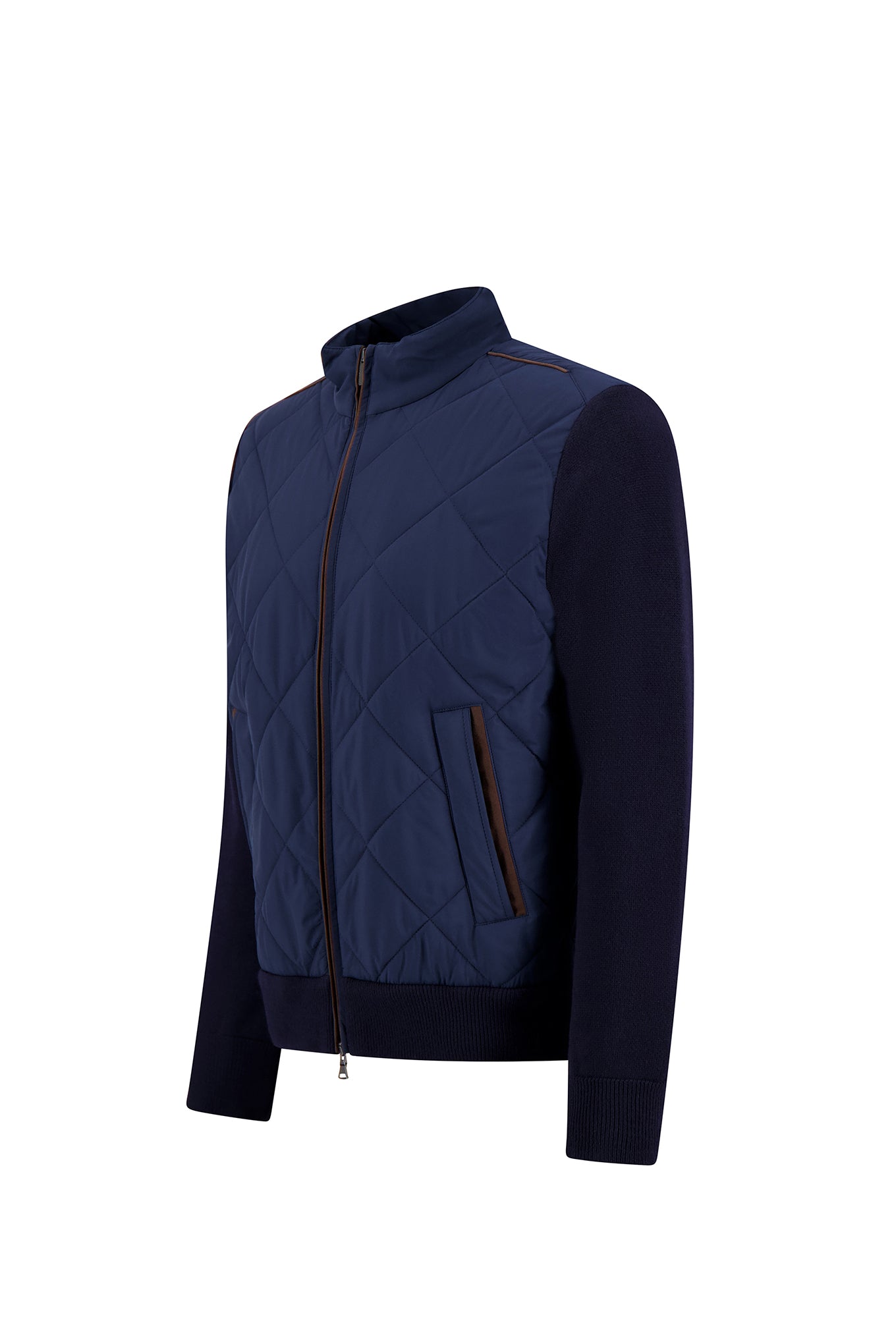 MENS KNITTED WOOL ZIPPED SWEATER