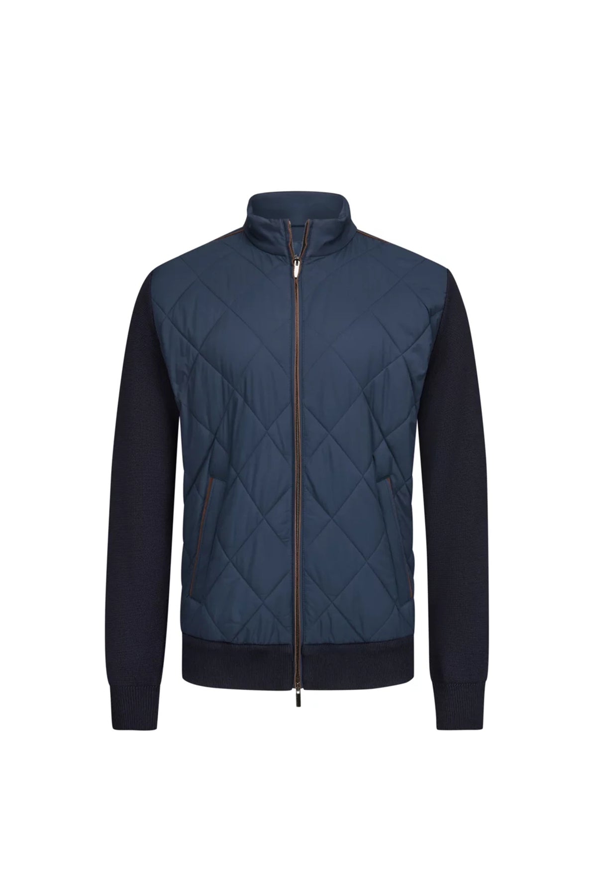 MENS KNITTED WOOL ZIPPED SWEATER