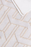 Natural white “Braid Vanisé” button-down polo shirt