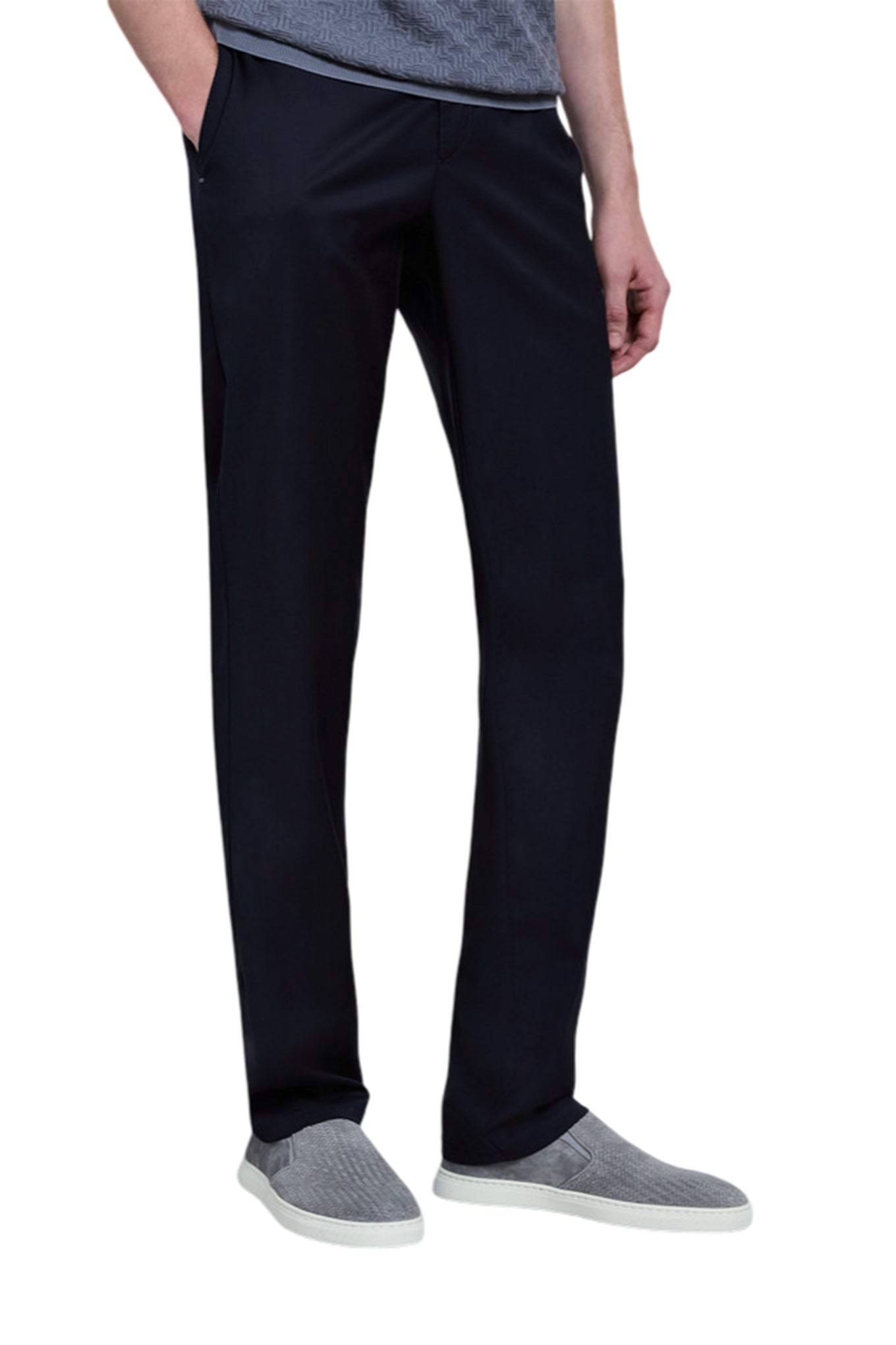 Dark navy blue “Metal Lion” trousers