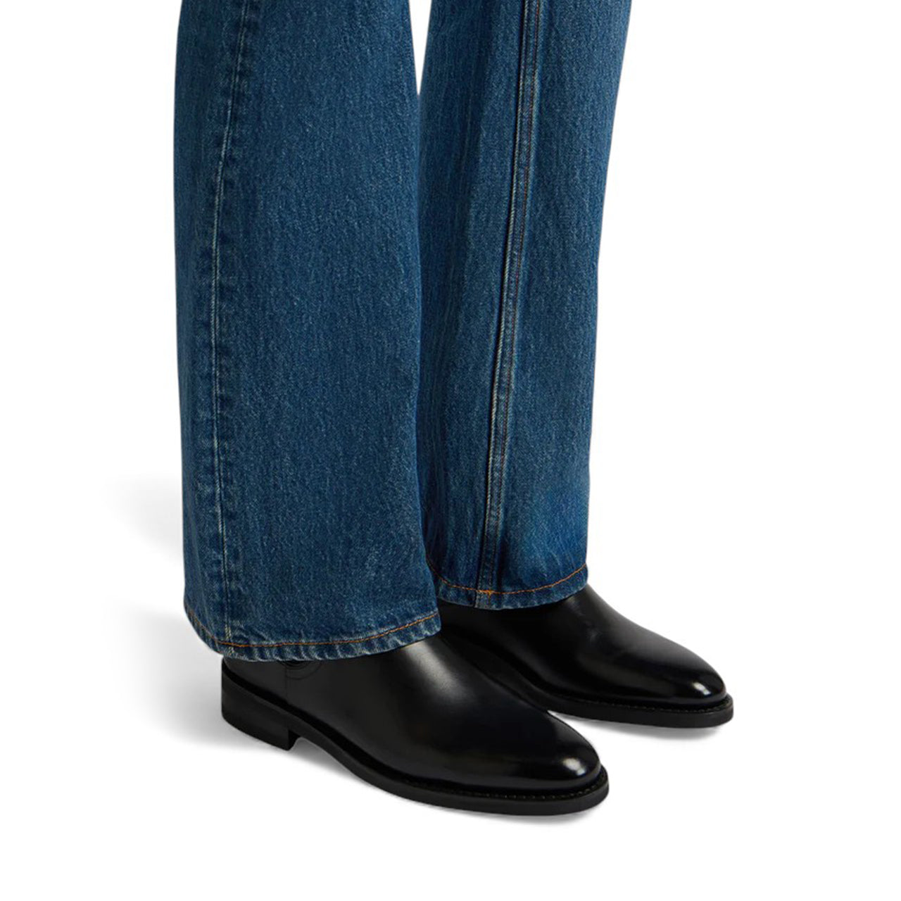 Scribe Un Bootie in Black Leather