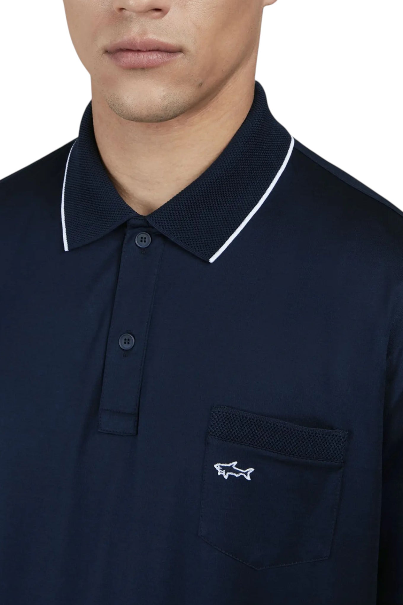 BEADED POLO WITH POCKET