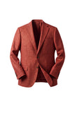 Corneliani Red Virgin Wool, Silk & Linen Blazer
