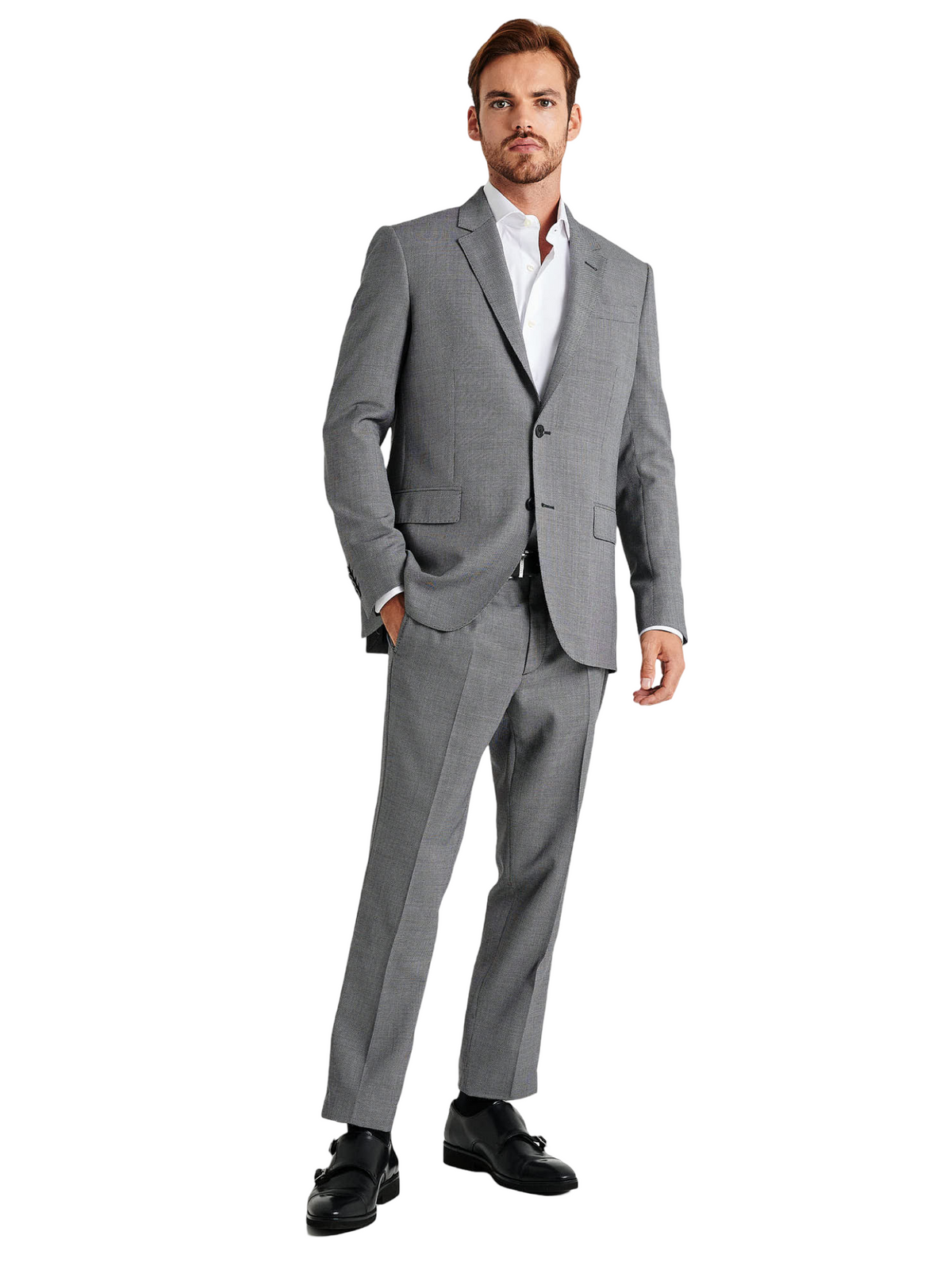Slim fit wool suit