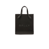 Bar Mini Tote Bag In Black Nylon And Leather