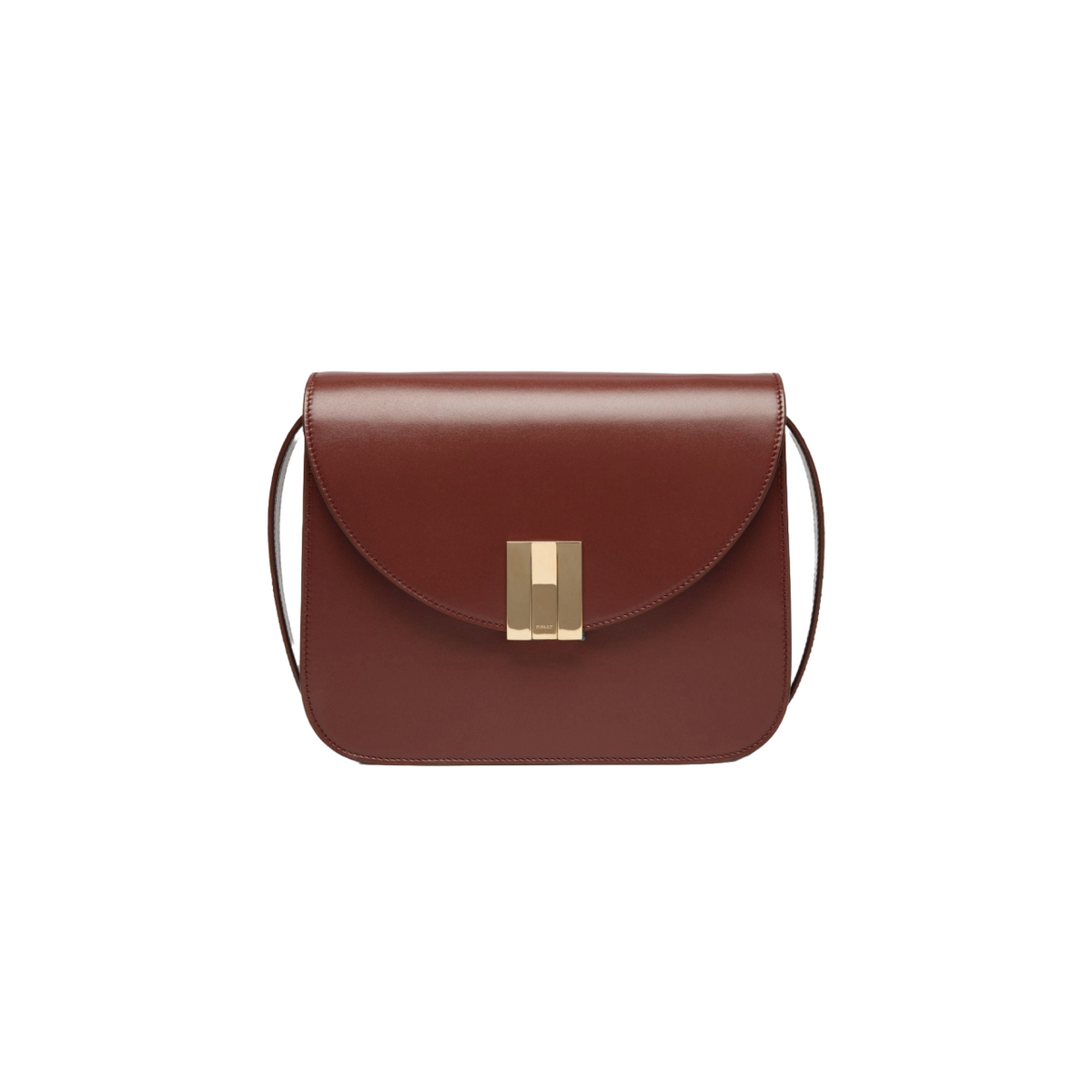 Ollam Crossbody Bag In Brown Leather