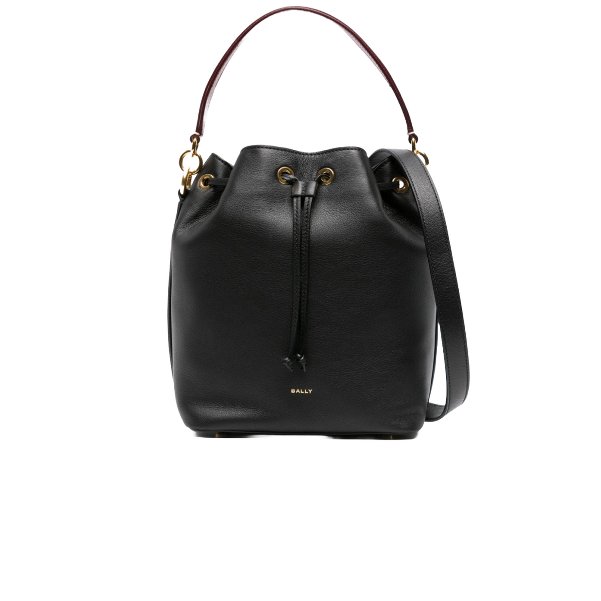 Code Bucket Bag In Black And Brown Leather