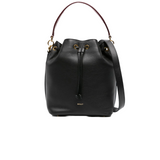 Code Bucket Bag In Black And Brown Leather