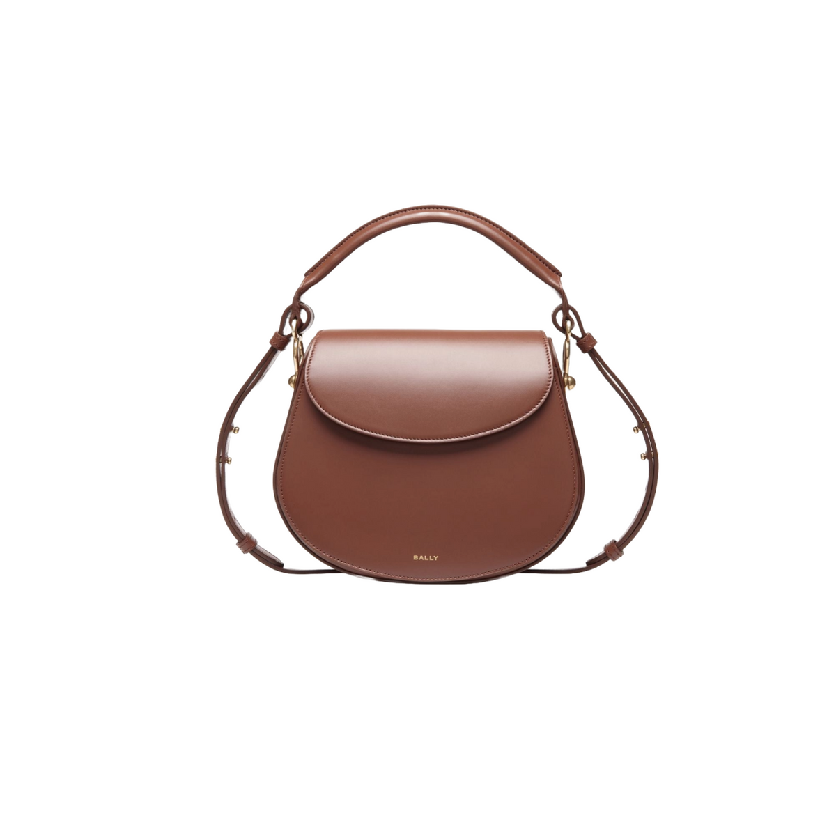 Lune Crossbody Bag In Brown Leather