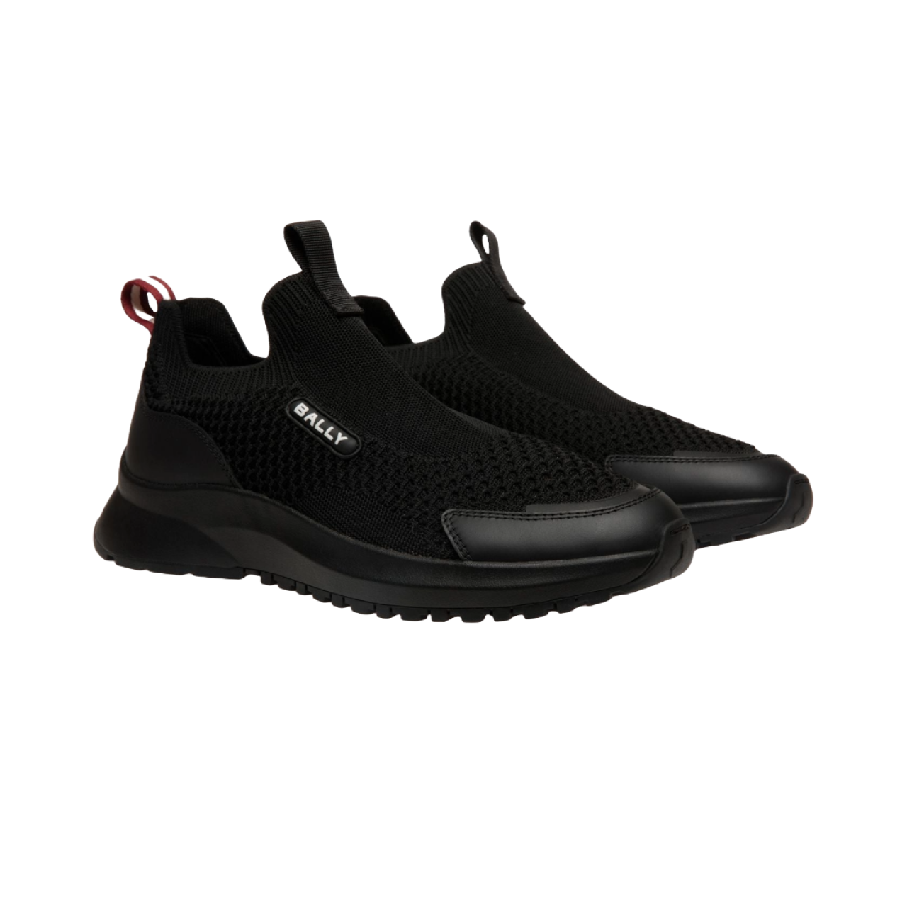 Outline Sneaker in Black Nylon