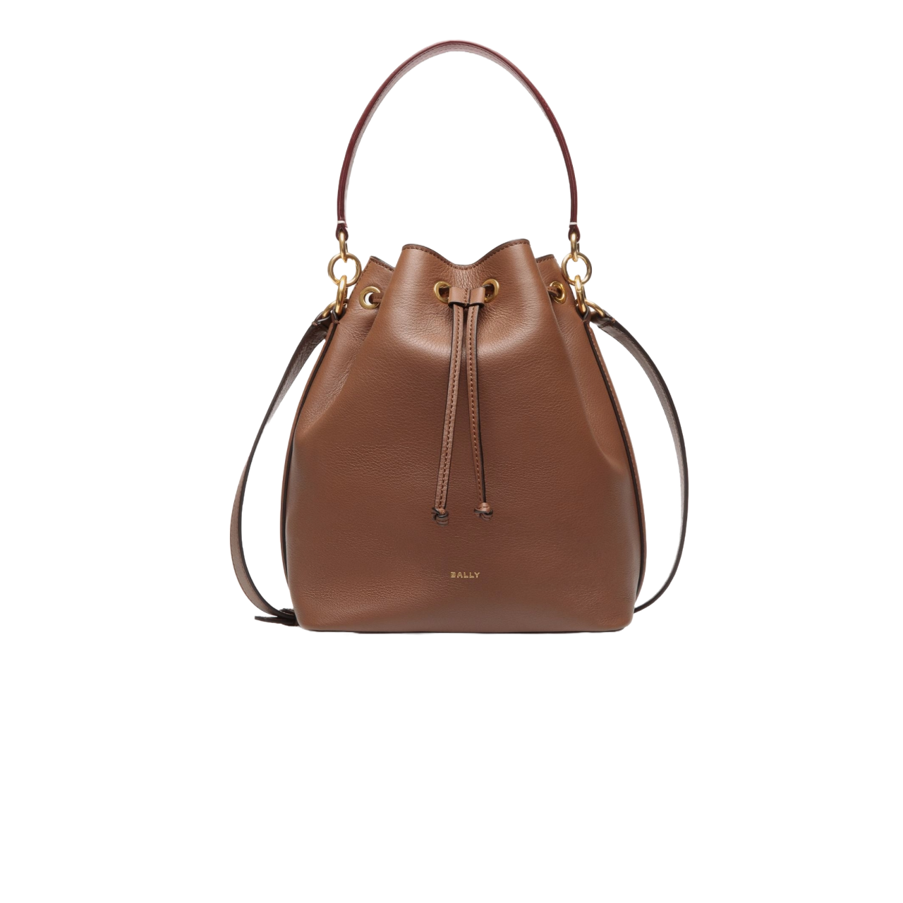 Code Bucket Bag In Black And Brown Leather