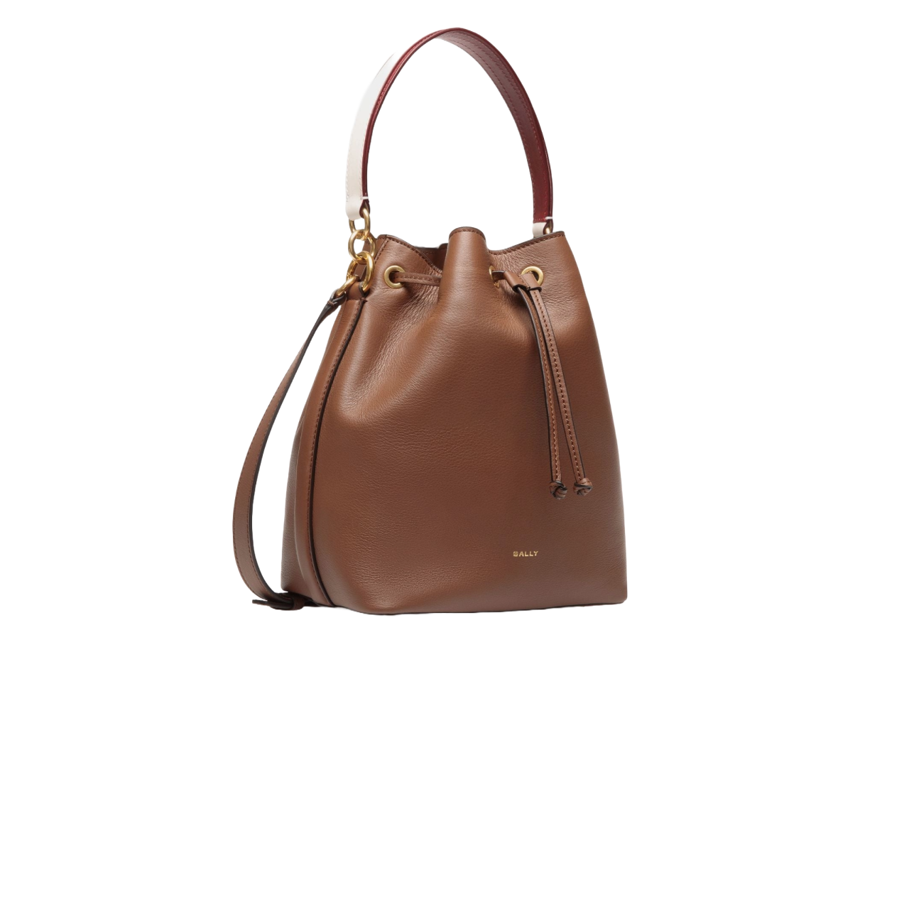 Code Bucket Bag In Black And Brown Leather