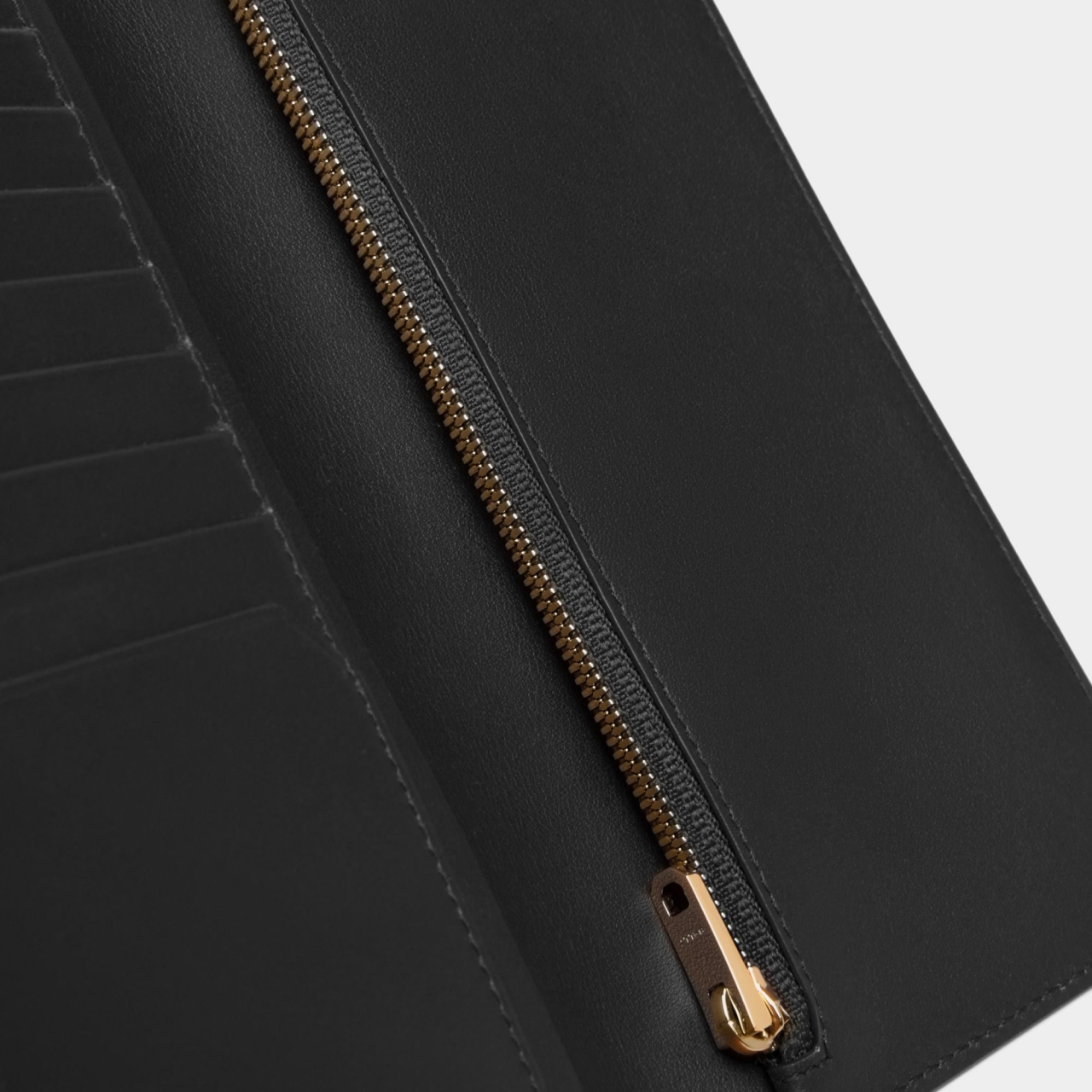 Lock Me Long Wallet in Andorra And Black Grained Leather