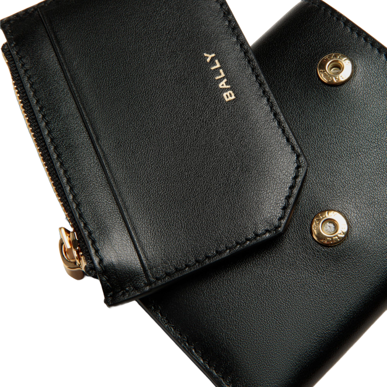 Emblem Wallet in Andorra And Black Leather