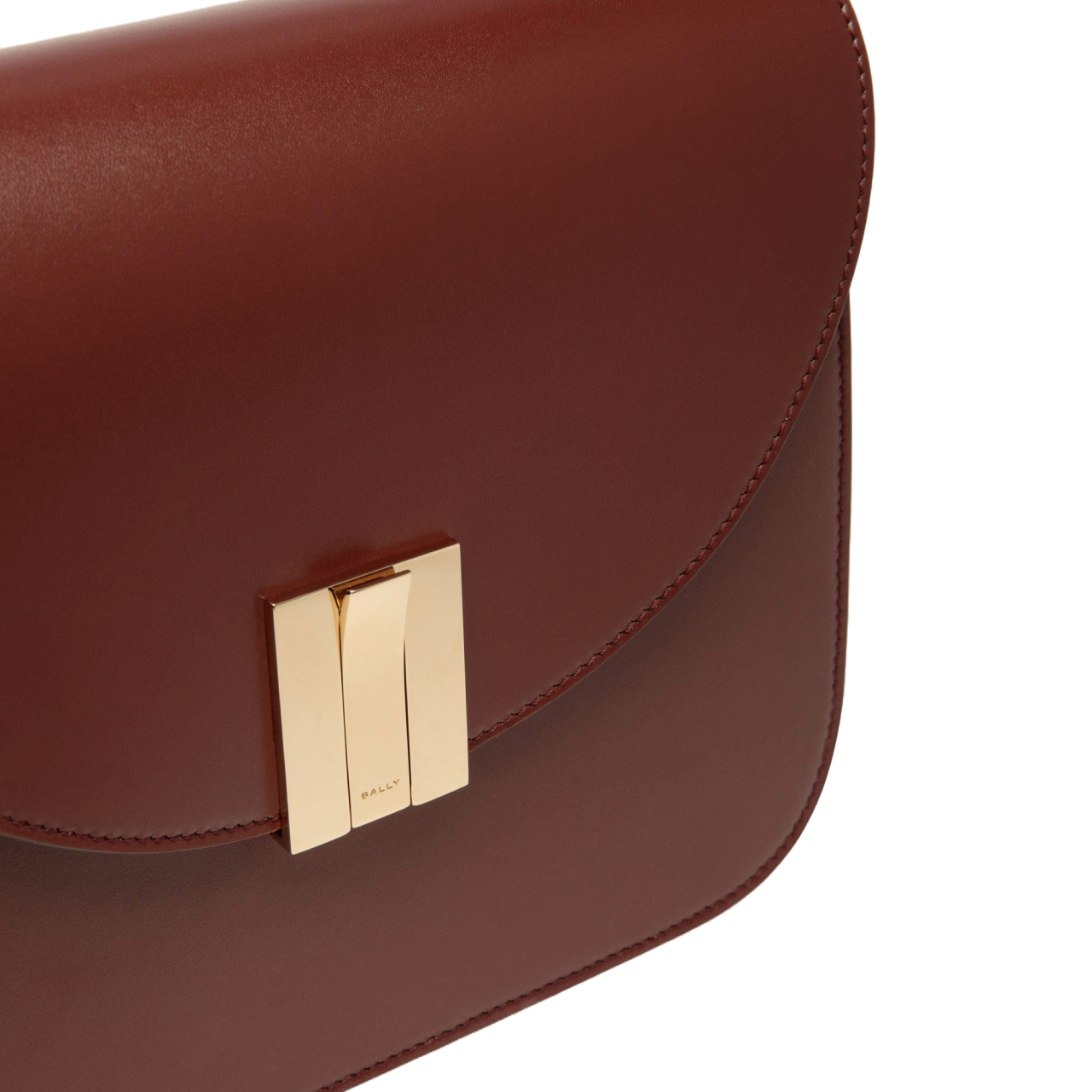 Ollam Crossbody Bag In Brown Leather