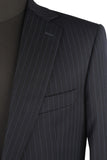 Guy Laroche Charcoal Blue Pinstripe Suit