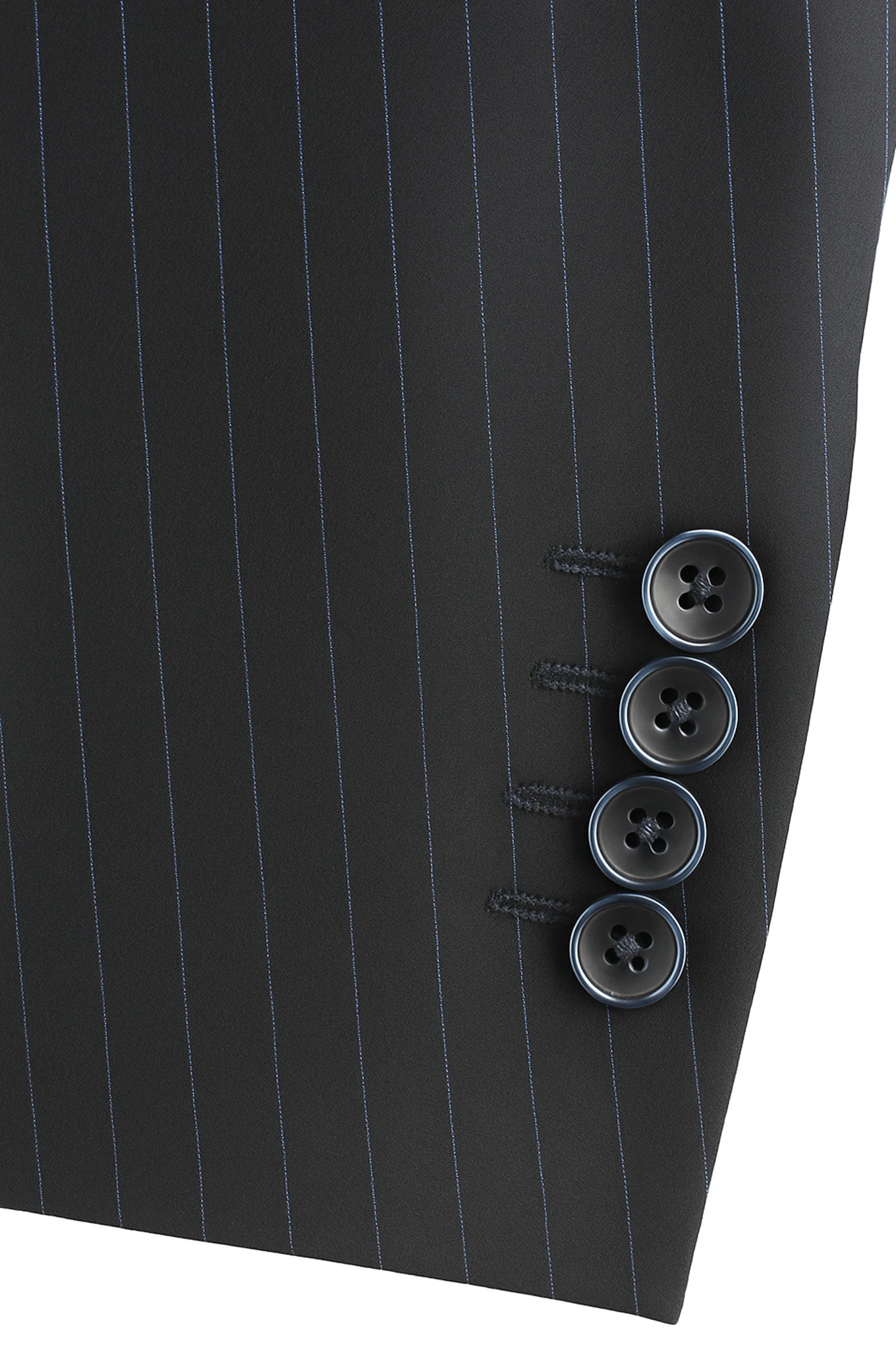 Guy Laroche Charcoal Blue Pinstripe Suit