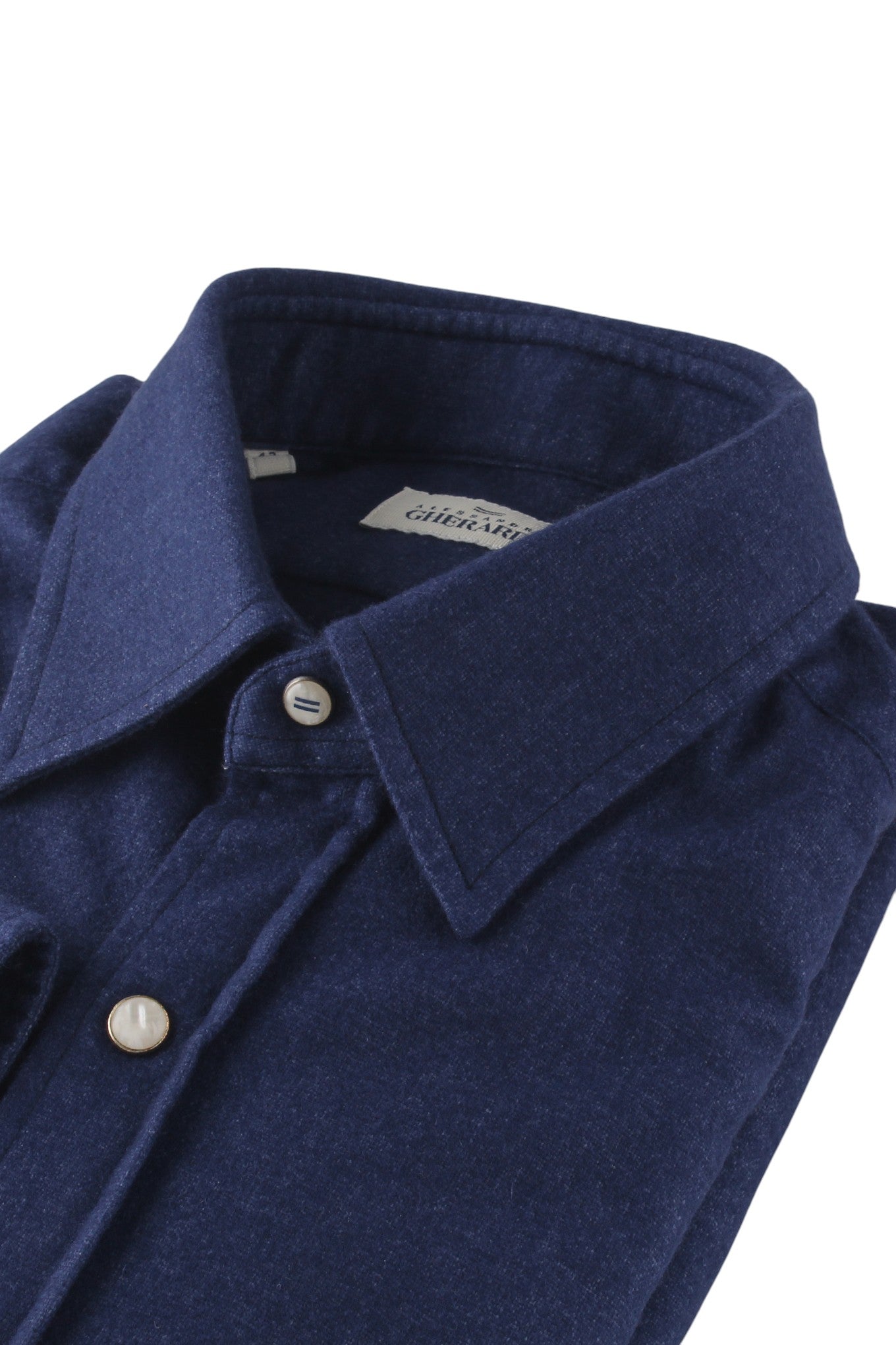 Alessandro Gherardi Milano Indigo Denim Shirt