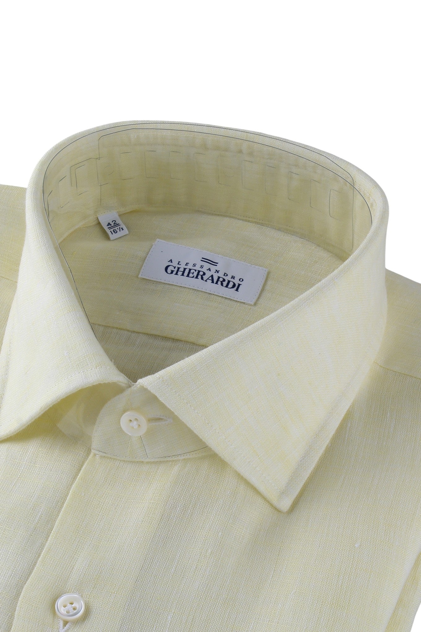 Alessandro Gherardi Amalfi Lemon Linen Shirt