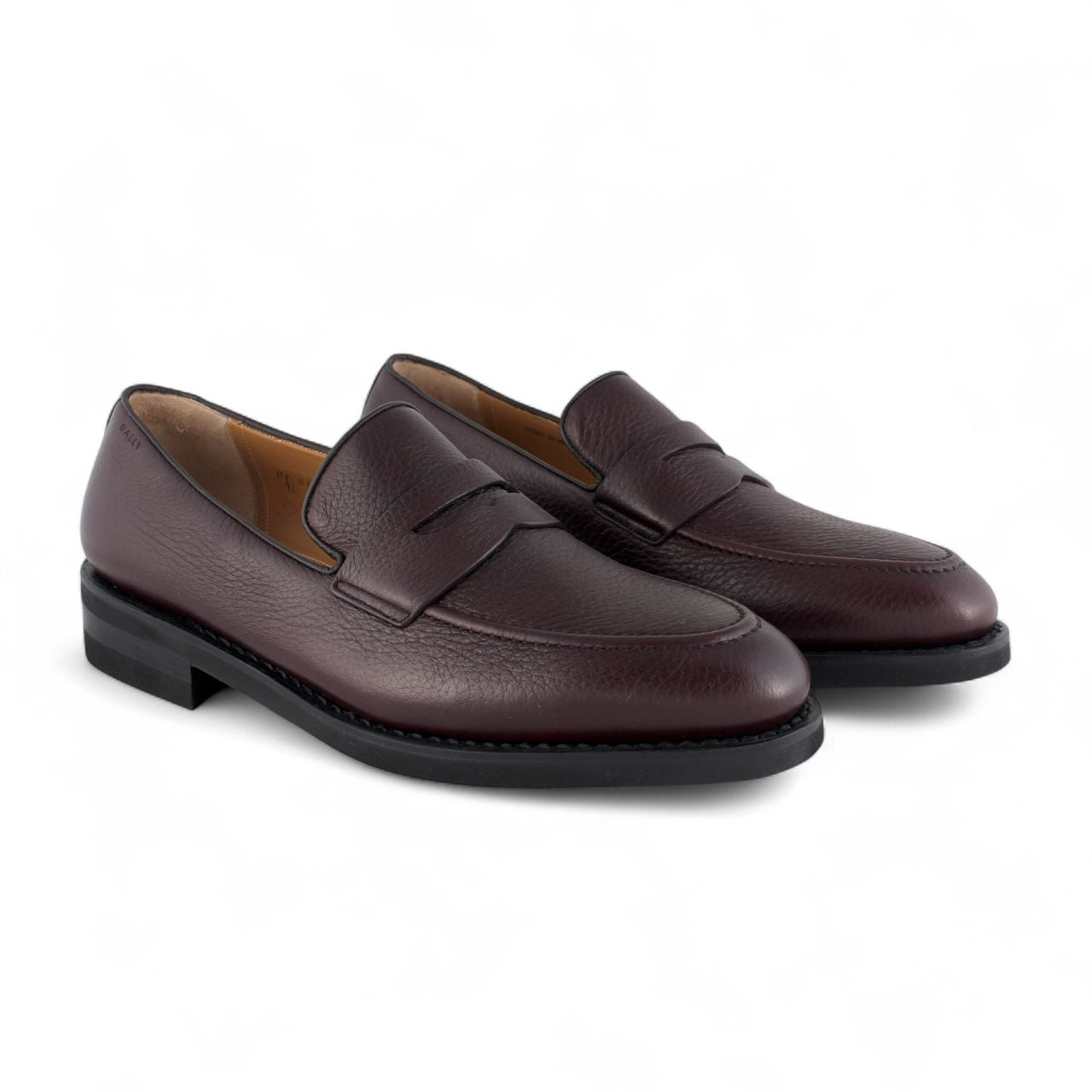 Loafer shoes in Bordeaux leather