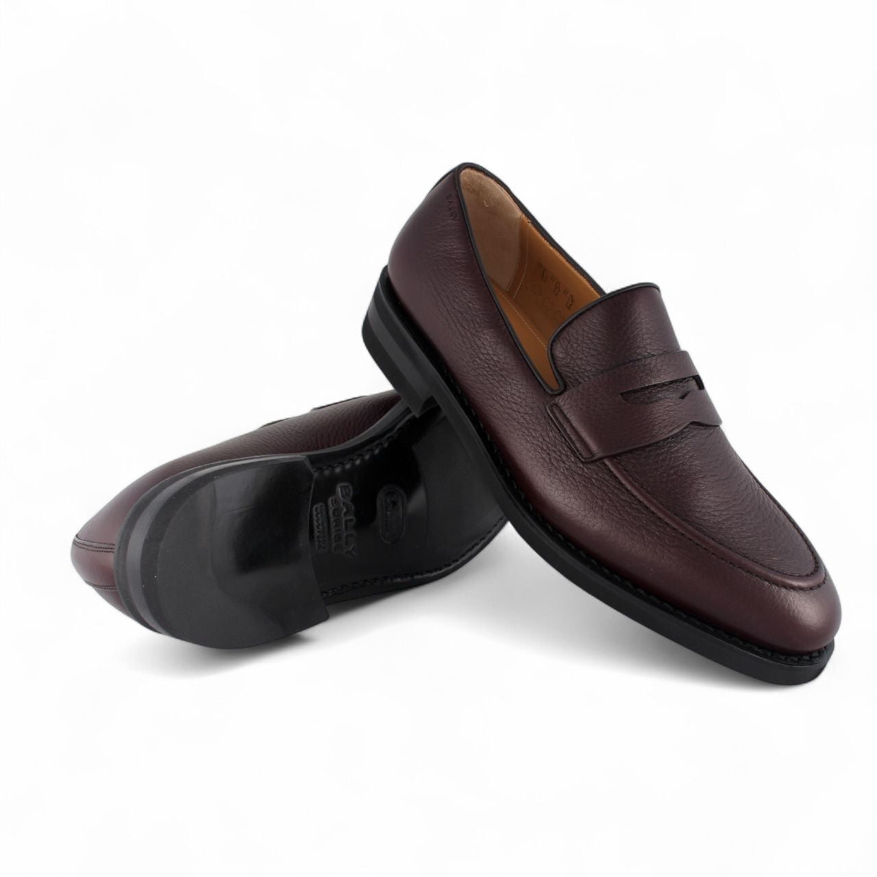 Loafer shoes in Bordeaux leather