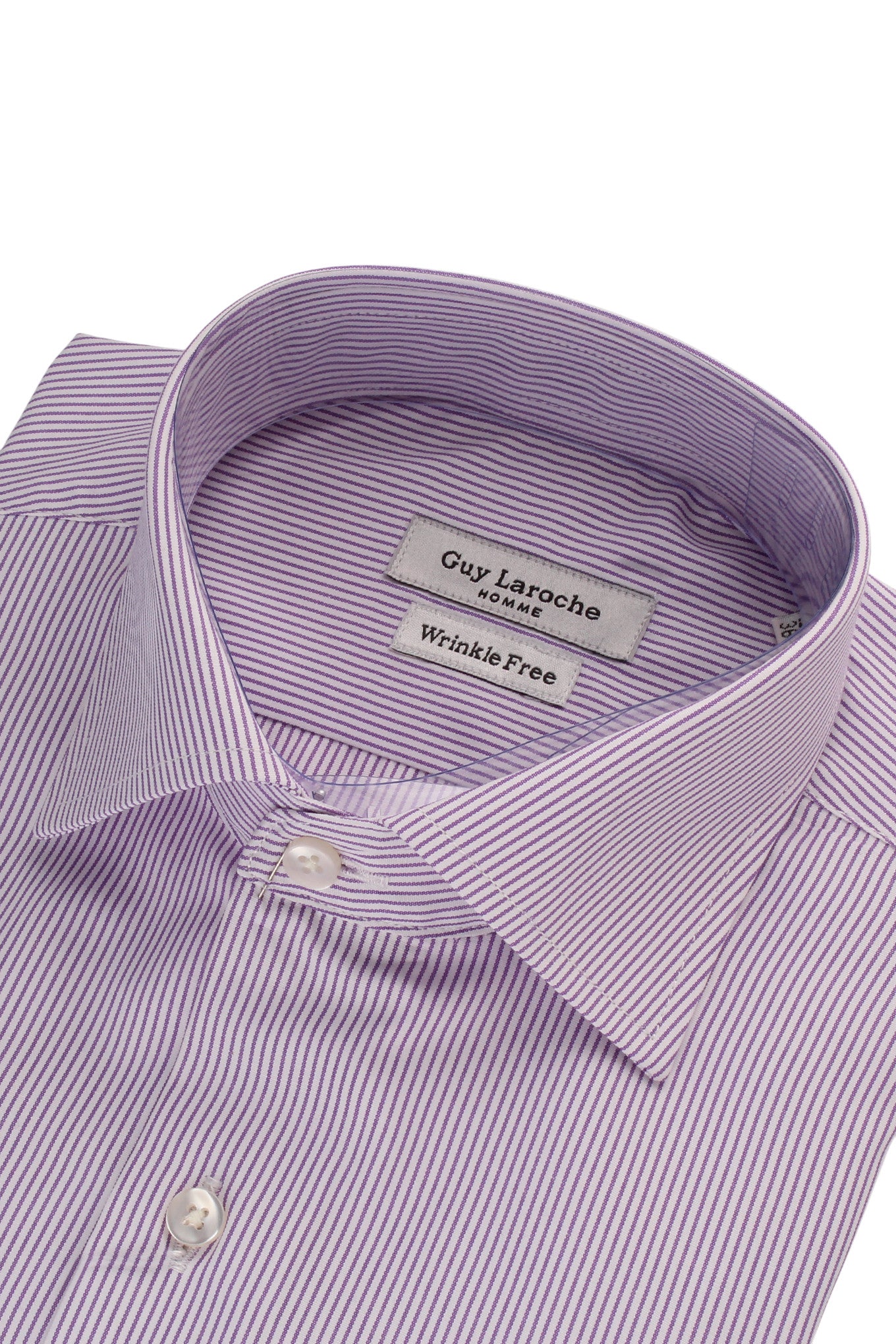 Guy Laroche Lille Purple Striped Shirt