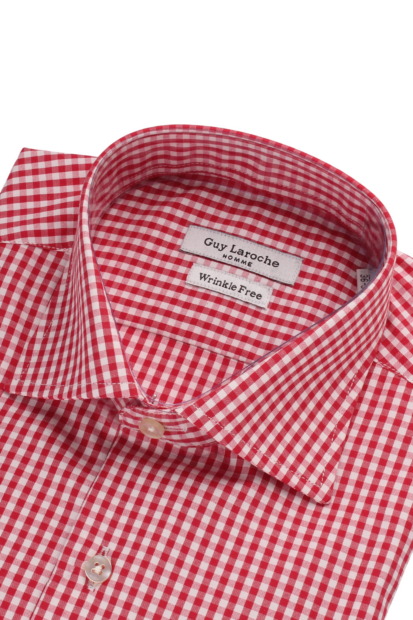 Guy Laroche Red Gingham Check Shirt