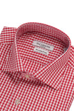 Guy Laroche Red Gingham Check Shirt