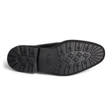 Black Leather Slip On Loafers