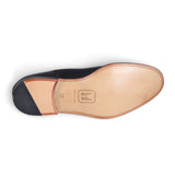 Dark Brown Textured Leather Plain-Toe Derby Shoes