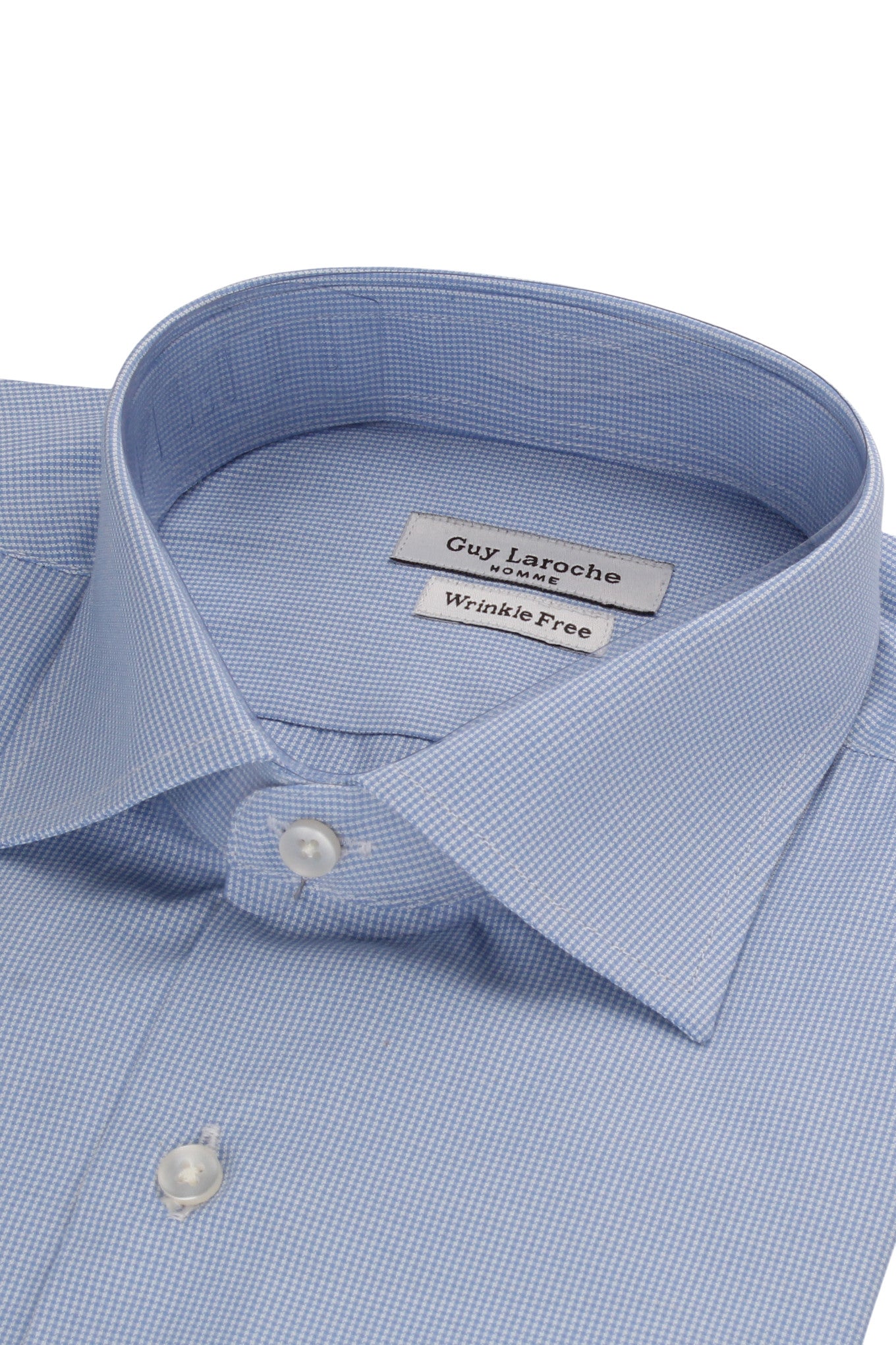 Guy Laroche Azure Micro Check Shirt
