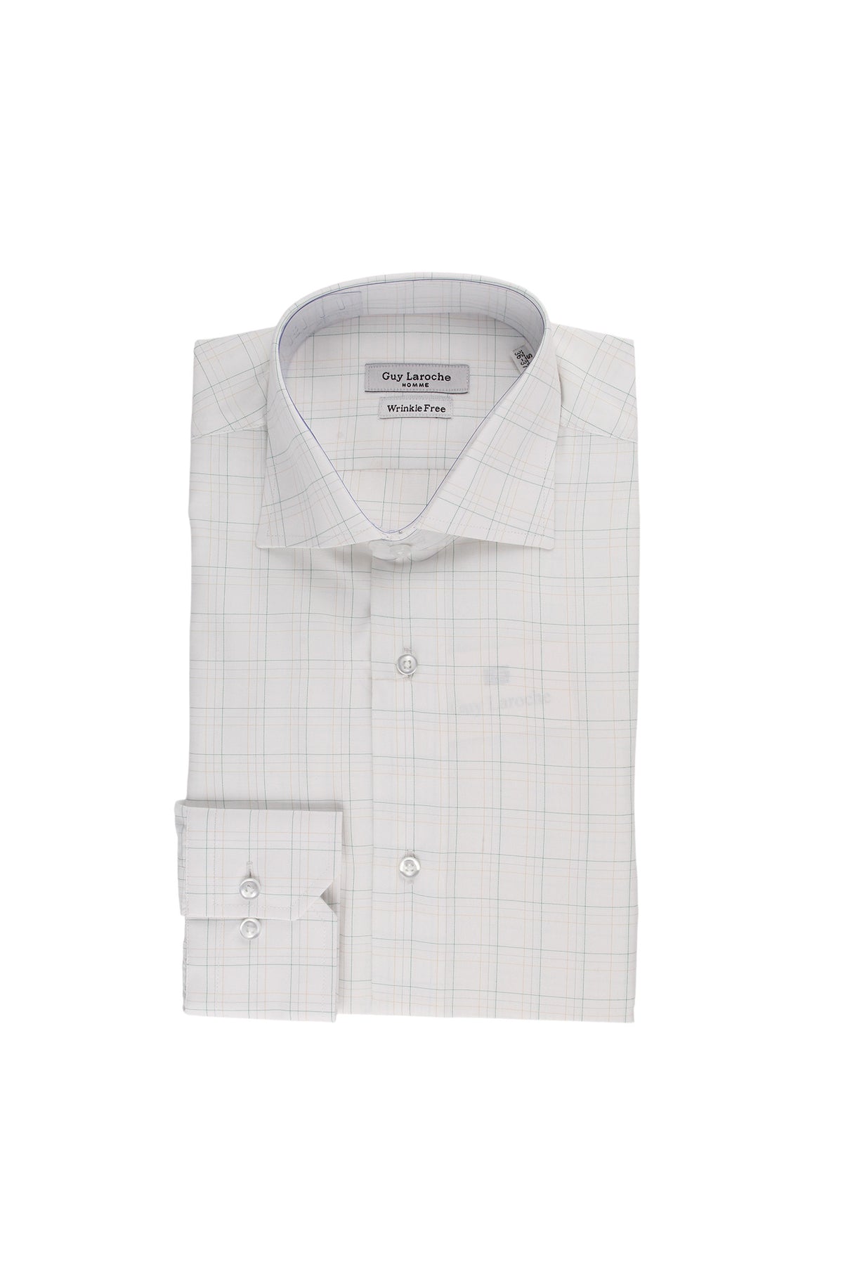 Guy Laroche Ivory Windowpane Check Shirt