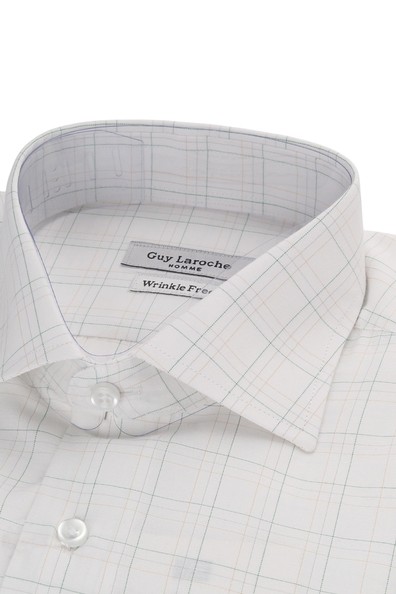 Guy Laroche Ivory Windowpane Check Shirt