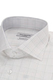 Guy Laroche Ivory Windowpane Check Shirt