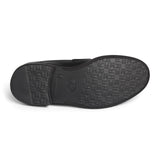 Black Leather Horsebit Loafers