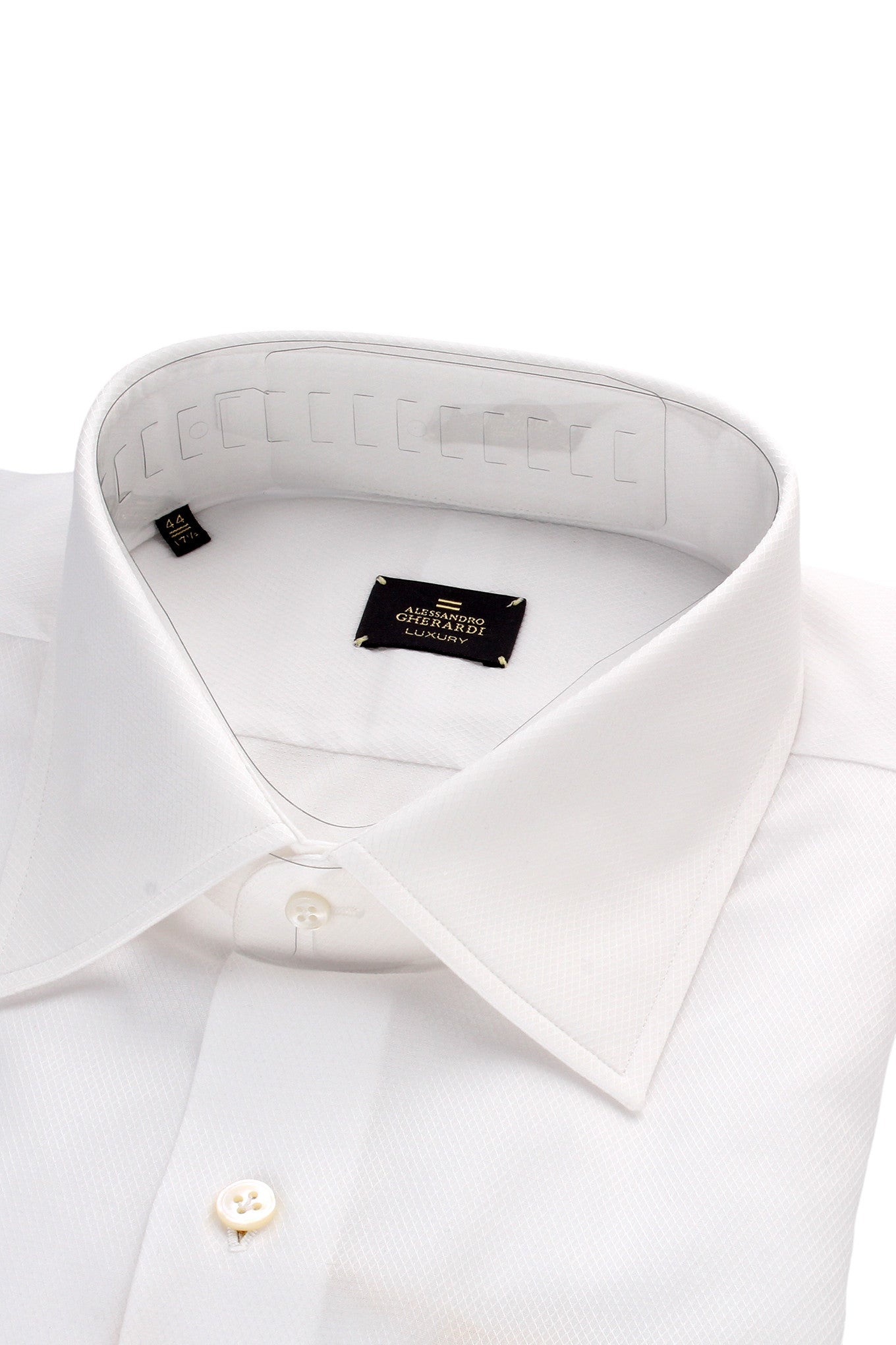 Alessandro Gherardi Luxury Bianco Diamond Shirt