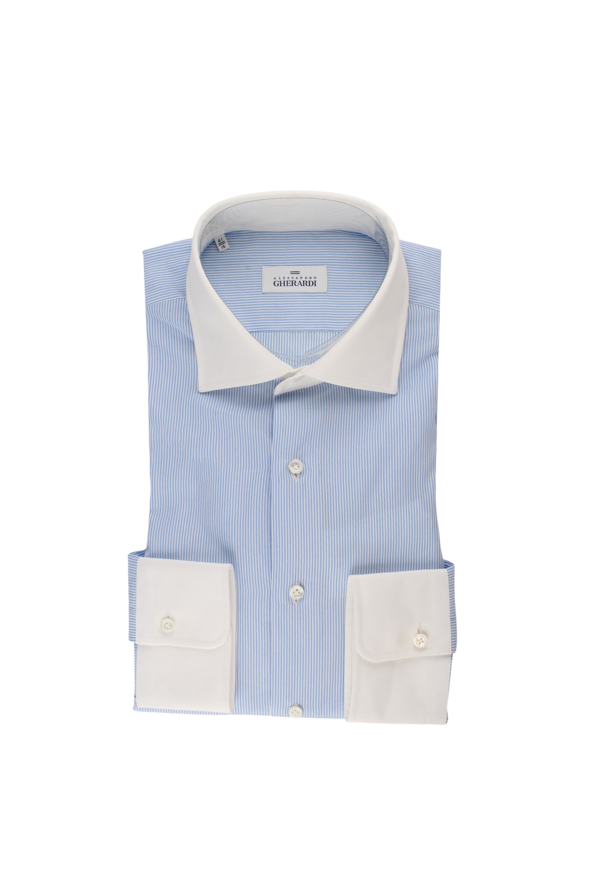 Alessandro Gherardi Bianco-Azzurro Contrast Shirt