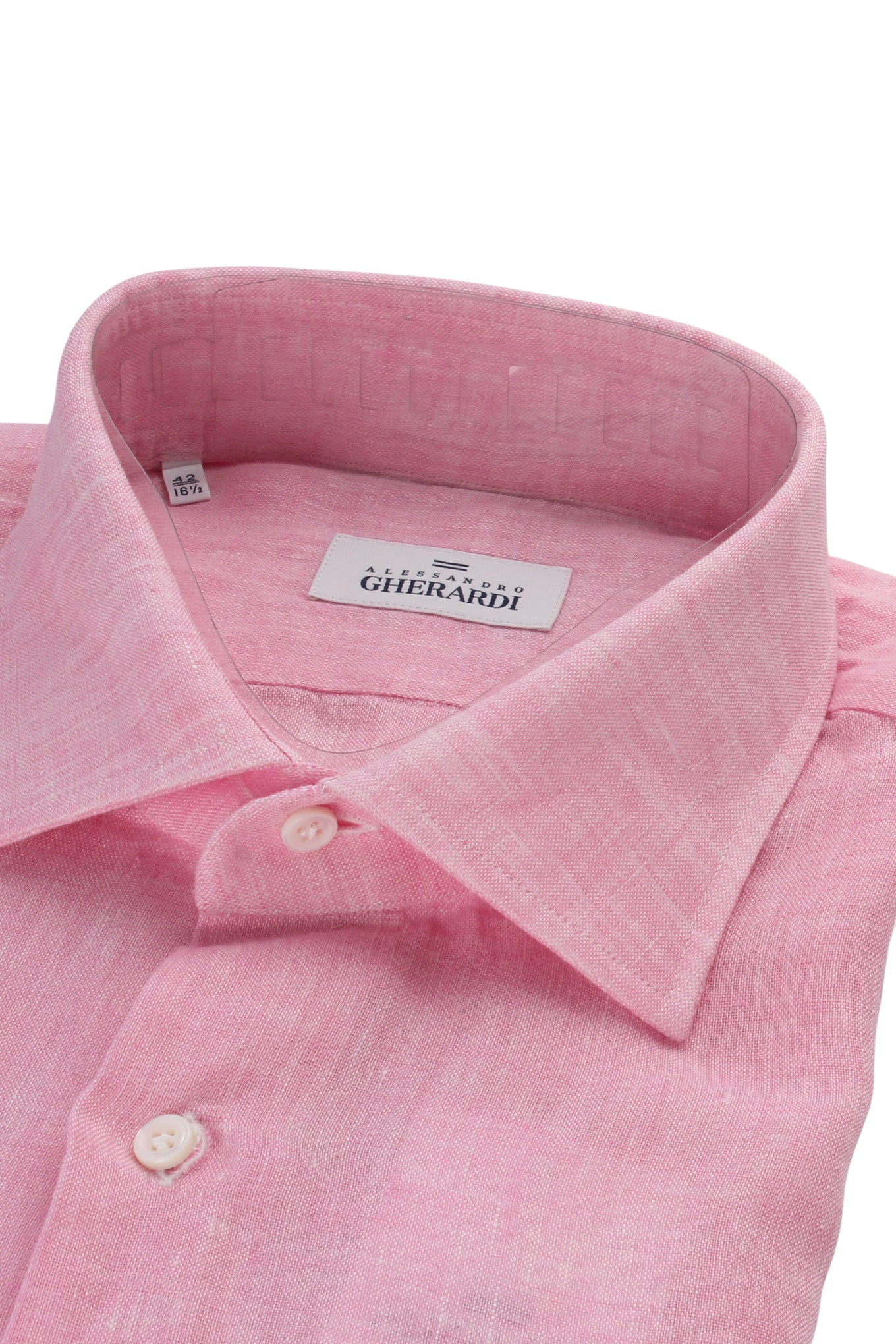 Alessandro Gherardi Pink Linen Shirt