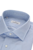 Alessandro Gherardi Azzurro Fine Pinstripe Shirt