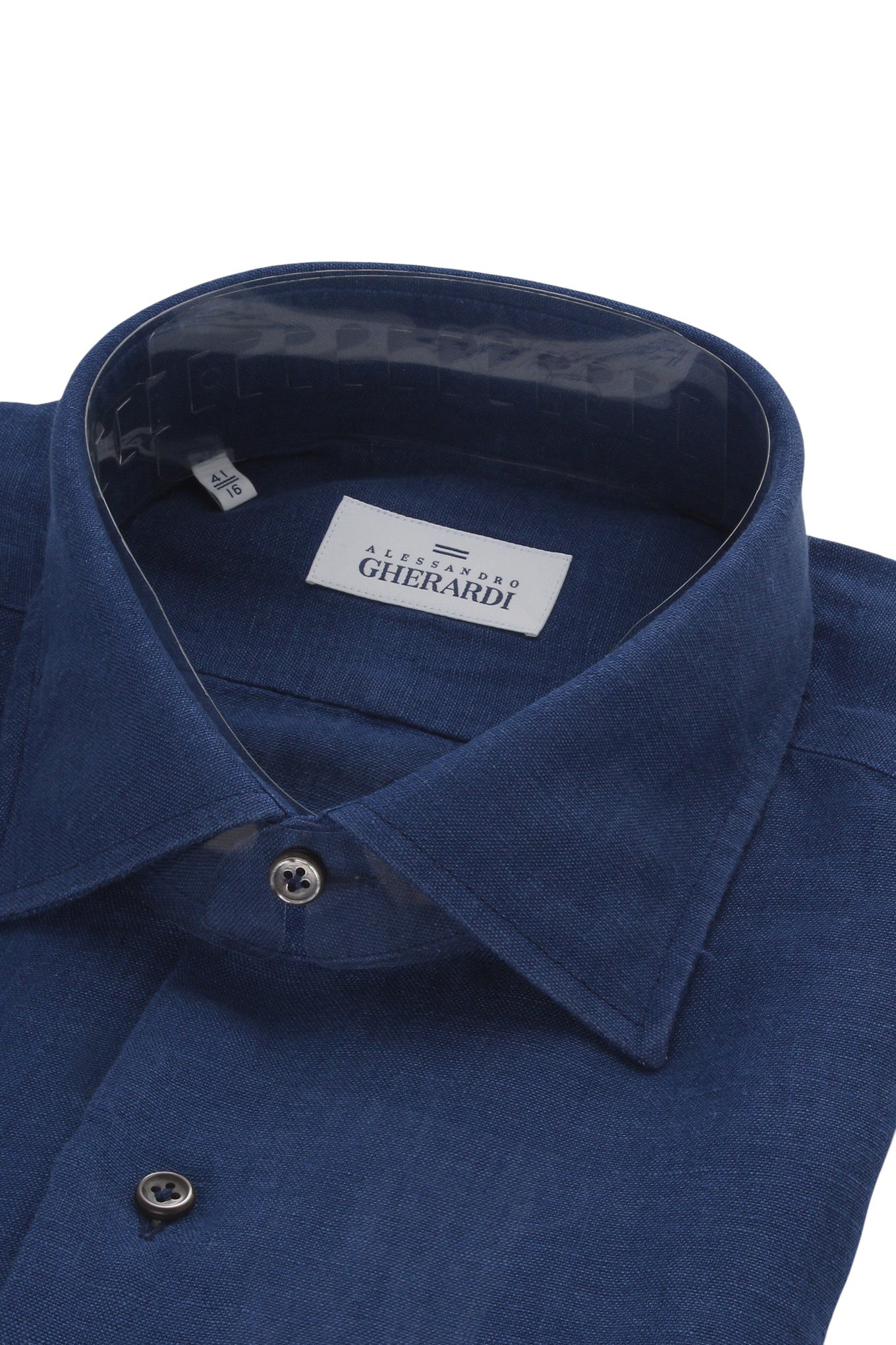 Alessandro Gherardi Navy Linen Shirt