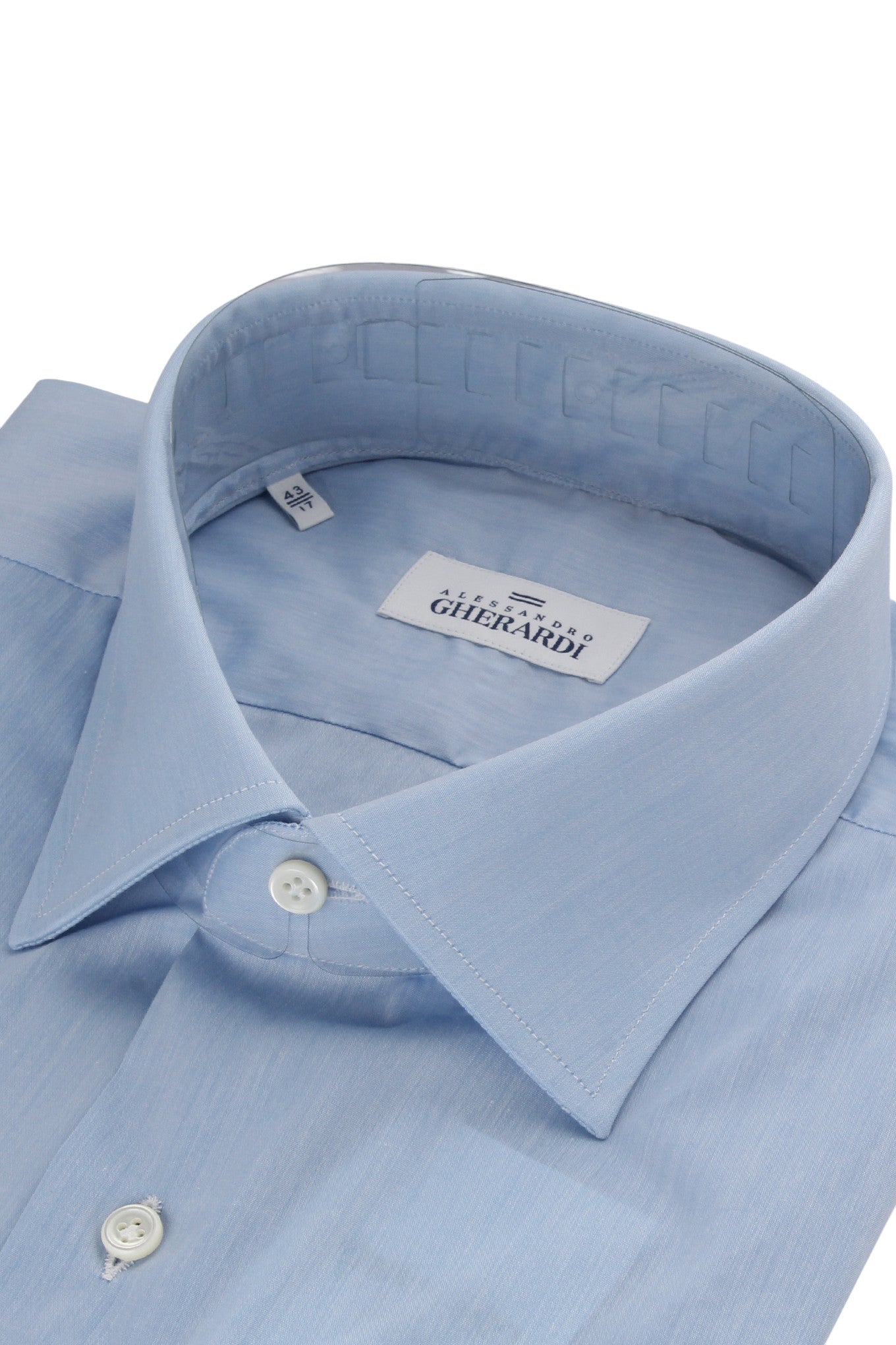 Alessandro Gherardi Sky Blue Cotton Shirt