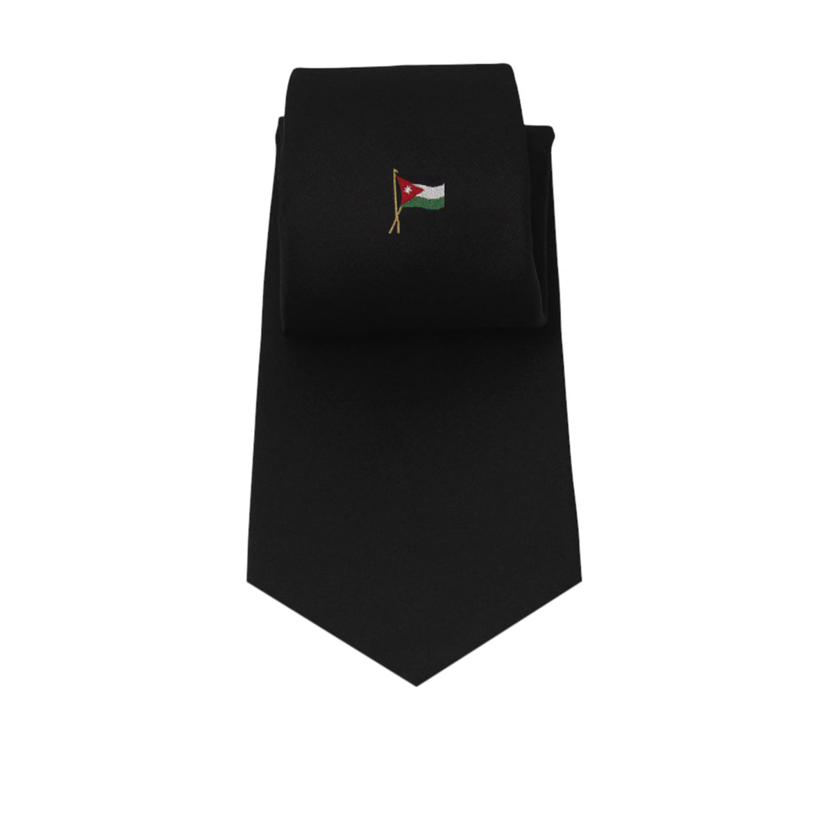 Black Talarico Silk Tie – Jordan Flag Edition
