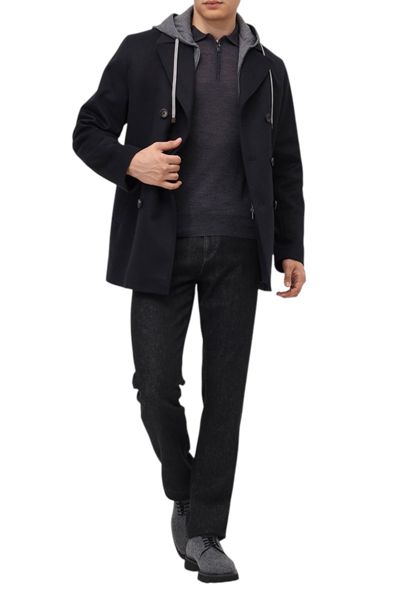 CANALI wool polo shirt