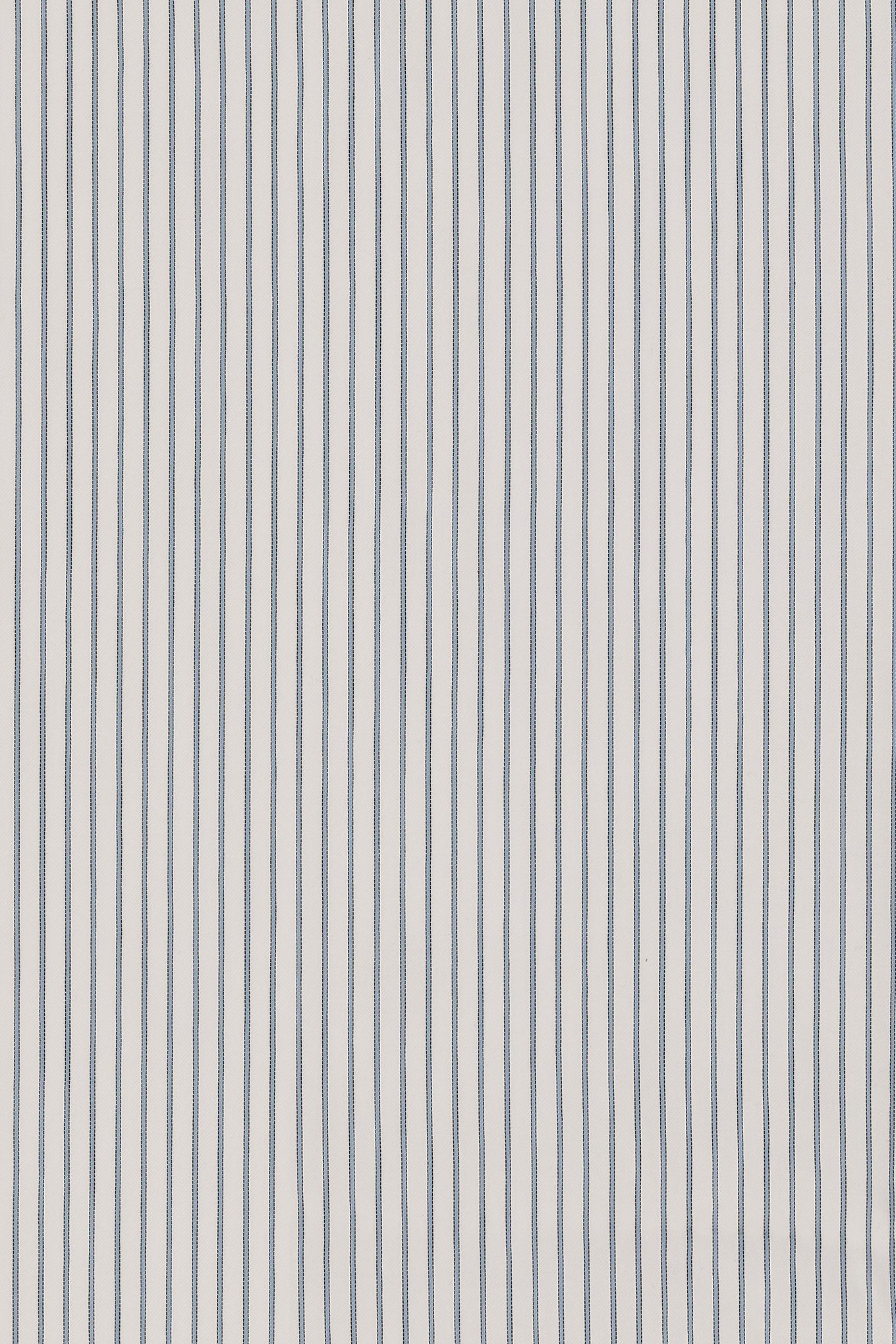 Impeccabile white cotton regular-fit shirt with green stripes
