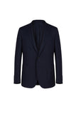 ZILLI Navy Blue Single-Breasted Blazer